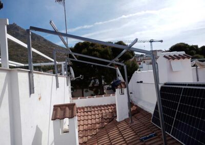 Proceso de instalación panel solar Martos